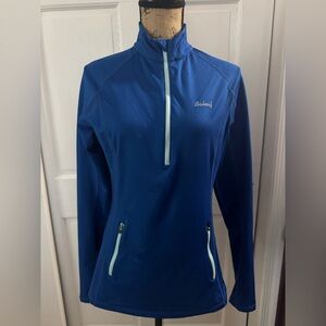 Baleaf Blue Athletic Quarter-Zip Jacket